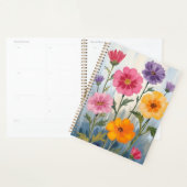 ウォーターカラーの野の花 | 花畑の絵 プランナー手帳 (ディスプレー)