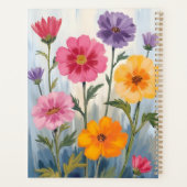 ウォーターカラーの野の花 | 花畑の絵 プランナー手帳 (裏面)