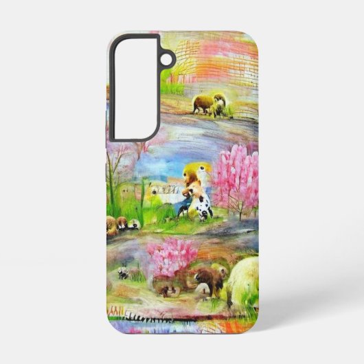 ウォーターカラーの風景 SAMSUNG GALAXYケース (裏面)