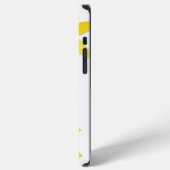 ウォーターカラーひまわり 黄色い花のモノグラム iPhoneケース (左側面)
