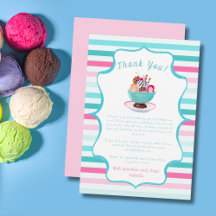 ウォーターカラーアイスクリームサンデ誕生日