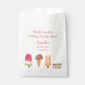 ウォーターカラーアイスクリーム&ポプシクル誕生日感謝してい フェイバーバッグ (正面)