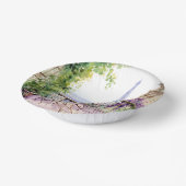 ウォーターカラーアイフェルトワーパリスフランスのカフェ ペーパーボウル (傾斜あり)