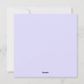 ウォーターカラーアイリスプリントデザイン シーズンカード (裏面)