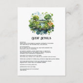 ウォーターカラーアイルラ結婚ンドズゲスト詳細 エンクロージャーカード (正面)