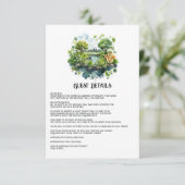 ウォーターカラーアイルラ結婚ンドズゲスト詳細 エンクロージャーカード (スタンド正面)