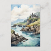 ウォーターカラーアイルラ結婚ンドズゲスト詳細 エンクロージャーカード (裏面)