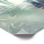 ウォーターカラーアウトドアアイススケートで滑る会場 ポスター (角)