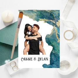 ウォーターカラーアクアスクラップブック紙