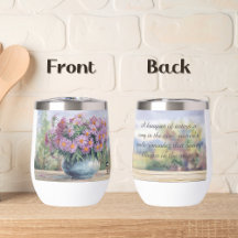 ウォーターカラーアスター及び《鳥》アメリカゴガラ引用文ウォーターボトル