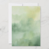 ウォーターカラーアドベンチャーアワイトフォレストブライダルシャワー 招待状 (裏面)