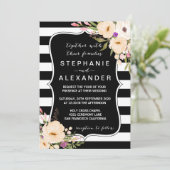 ウォーターカラーアネモン開花結婚式招待状 招待状 (スタンド正面)