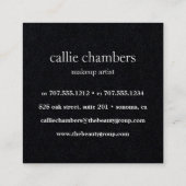 ウォーターカラーアネモン&ユーカリフローラ スクエア名刺 (裏面)