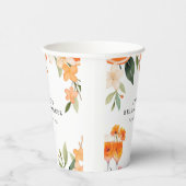 ウォーターカラーアペロルスピリッツブライダルシャワー 紙コップ (右)