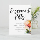 ウォーターカラーアペロルスピリッツ婚約パーティ 招待状 (スタンド正面)