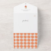 ウォーターカラーアペロルスピリッツThatsアモアブライダルシャワー オールインワン招待状 (外側)