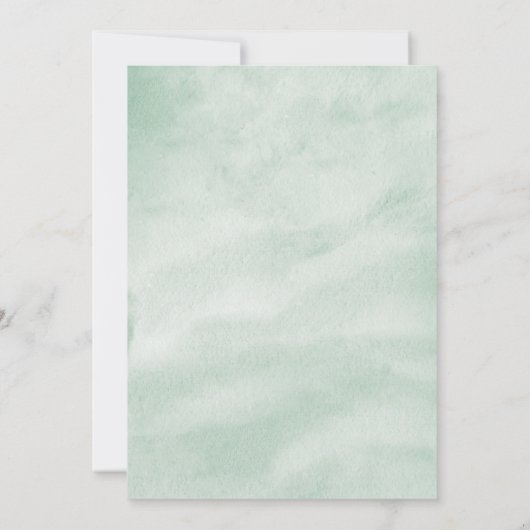 ウォーターカラーアンスリウムフローラ結婚式招待状 招待状 (裏面)