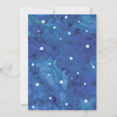 ウォーターカラーアンダーザシー誕生日招待状 招待状 (裏面)