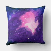 ウォーターカラーアートネブラスターズ銀河系宇宙宇宙 クッション (裏面)