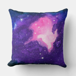 ウォーターカラーアートネブラスターズ銀河系宇宙宇宙 クッション