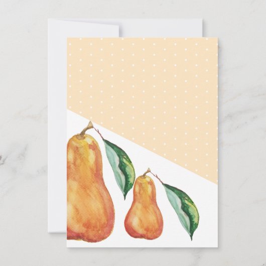 ウォーターカラーアートハッピー梨 案内状 (裏面)