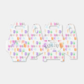 ウォーターカラーアートパーティー 誕生日 カラフル 抽象画  フェイバーボックス (折り畳みなし)