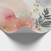 ウォーターカラーアートラグジュアリーデザイン ラッピングペーパー (角)