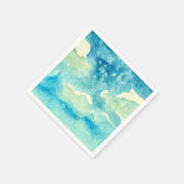 ウォーターカラーアート　雲 スタンダードカクテルナプキン (角)