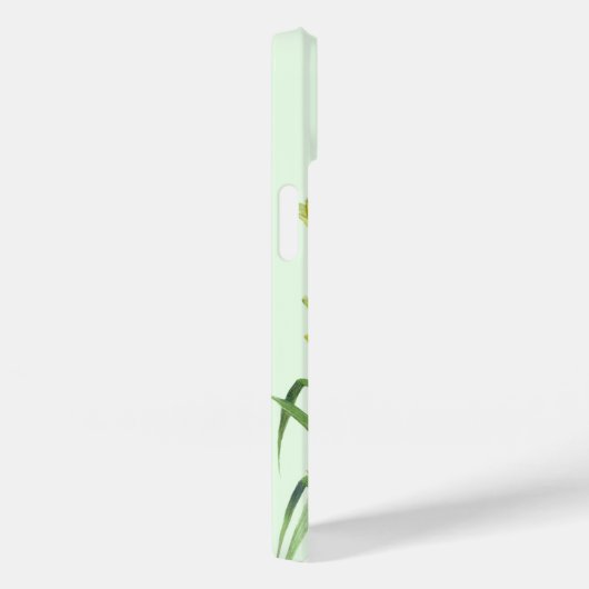 ウォーターカラーイエローデイリリーフローライラストレーション Case-Mate iPhoneケース (裏面 / 右)