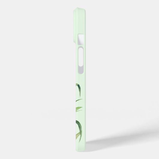 ウォーターカラーイエローデイリリーフローライラストレーション Case-Mate iPhoneケース (裏面 / 左)