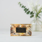 ウォーターカラーイエローブーケサンフラワーコレクション 名刺 (スタンド正面)