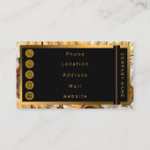 ウォーターカラーイエローブーケサンフラワーコレクション 名刺 (裏面)