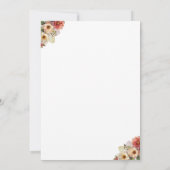 ウォーターカラーイースターお祝い 招待状 (裏面)