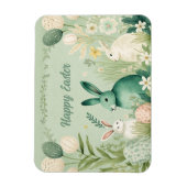 ウォーターカラーイースターイラストレーション マグネット (縦)