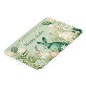 ウォーターカラーイースターイラストレーション マグネット (左側)