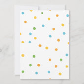 ウォーターカラーイースターエッグ狩り招待状 招待状 (裏面)