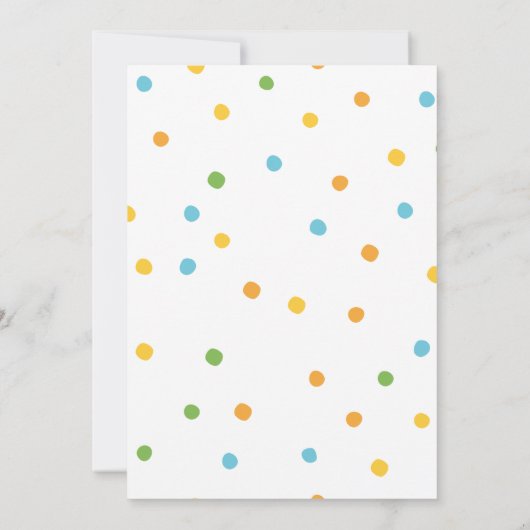 ウォーターカラーイースターエッグ狩り招待状 招待状 (裏面)