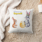 ウォーターカラーイースターカード(春休日) クッション (ブランケット)