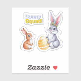 ウォーターカラーイースターカード(春休日) シール