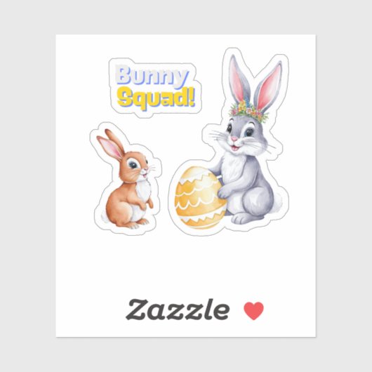 ウォーターカラーイースターカード(春休日) シール (シート)