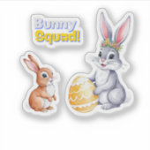 ウォーターカラーイースターカード(春休日) シール (正面)