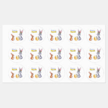 ウォーターカラーイースターカード(春休日)