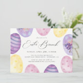 ウォーターカラーイースターブランチ招待状 招待状 (スタンド正面)