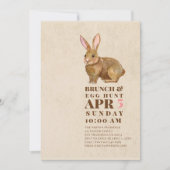 ウォーターカラーイースターブランチ&エッグ狩り 招待状 (正面)