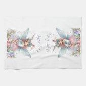 ウォーターカラーイースター春妖精 キッチンタオル (横)