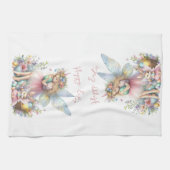 ウォーターカラーイースター春妖精 キッチンタオル (横)