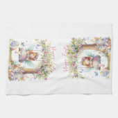 ウォーターカラーイースター春妖精 キッチンタオル (横)