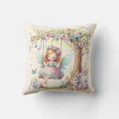 ウォーターカラーイースター春妖精 クッション (裏面)