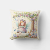 ウォーターカラーイースター春妖精 クッション (正面)
