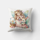 ウォーターカラーイースター春妖精 クッション (裏面)